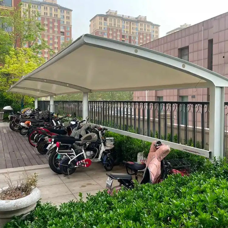 临沂膜结构电动车棚